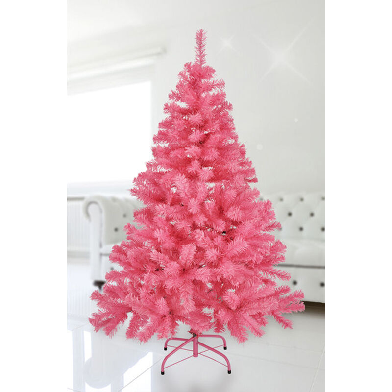 Spetebo - Arbre de Noël artificiel rosa - 120 cm