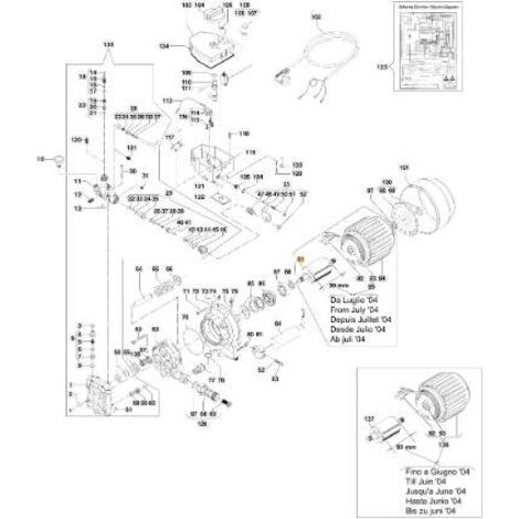 ARBRE DE ROTOR EMAK D'ORIGINE CH00010510
