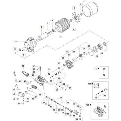 ARBRE DE ROTOR EMAK D'ORIGINE CH00010977