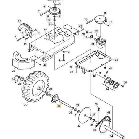 Arbre de tondeuse robot SX Cable Layer NT60 ORIGINAL STIGA 1126-8081-01