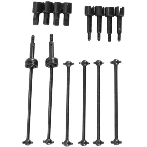Arbre de transmission CVD en métal, coupelle de différentiel d'essieu de roue pour pièces de mise à niveau de voiture RC 144001 124019 124018 AC