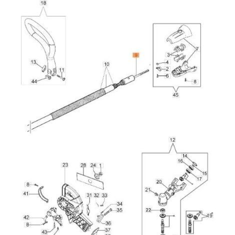 ARBRE DE TRANSMISSION EMAK ORIGINAL 61240301BR