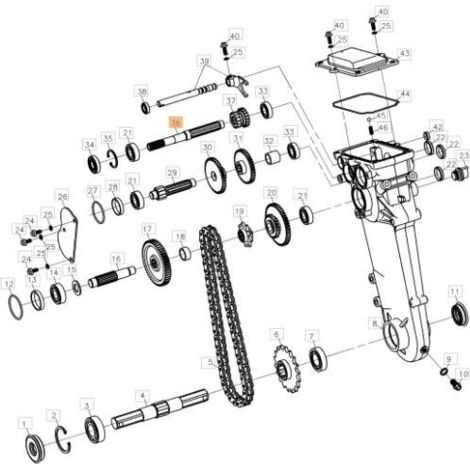 ARBRE DE TRANSMISSION EMAK ORIGINAL L66150872