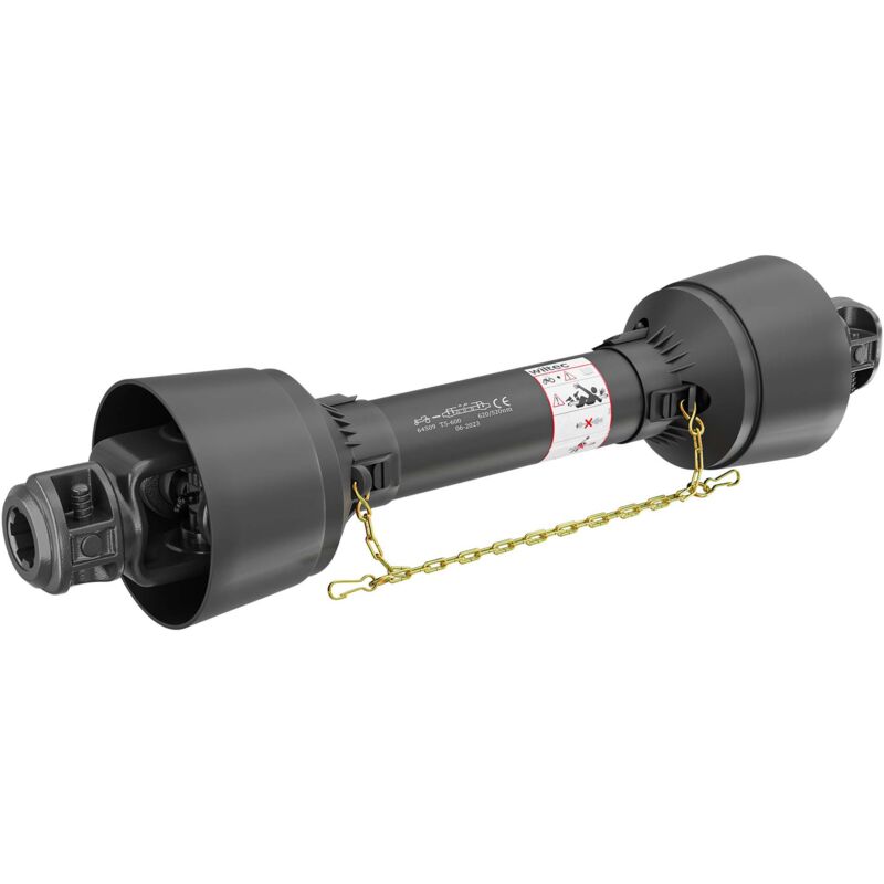 Wiltec - Arbre de transmission T5 Cardan 600mm 620Nm 540 tr/min 54kW (74CV) 2x 1 3/8' 6 Dents Prise Force