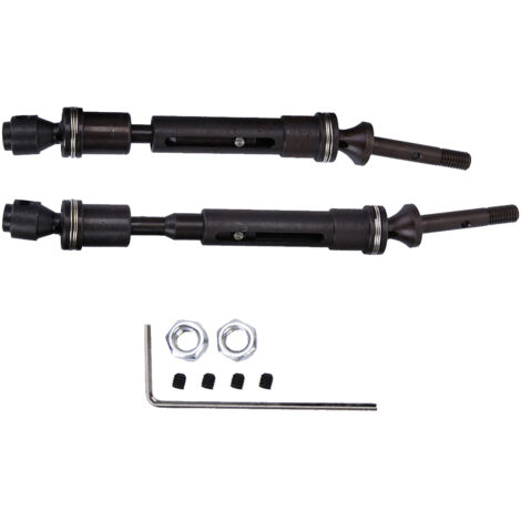 Arbre de transmission universel en métal avant/arrière CVD pour Traxxas Slash et Huan Qi 727 - Modèle arrière