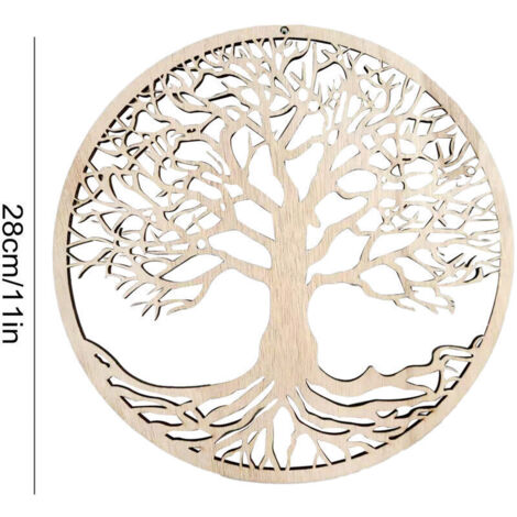 Arbre de vie décoration murale en bois à suspendre décoration d'intérieur