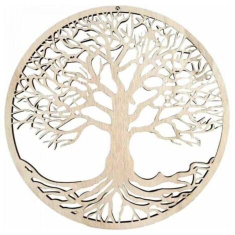 arbre de vie décoration murale en bois suspendu oeuvre décoration de la maison en bois arbre de vie pendentif décoration