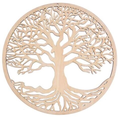 Arbre de Vie en Bois Riche - Décoration Murale Suspendue pour la Maison, 1 Pièce