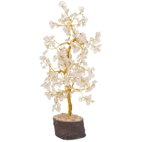 Arbre décoratif en pierres précieuses pour une énergie positive et l'harmonie, idéal pour les cadeaux et la décoration intérieure.