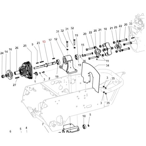 Arbre d'embrayage pdp TURBOZ ORIGINAL GIANNI FERRARI 01.40.40.0038
