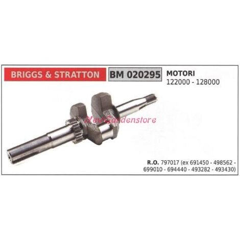 Arbre d'entraînement BRIGGS&STRATTON moteur BRIGGS&STRATTON tondeuse 122000 020295