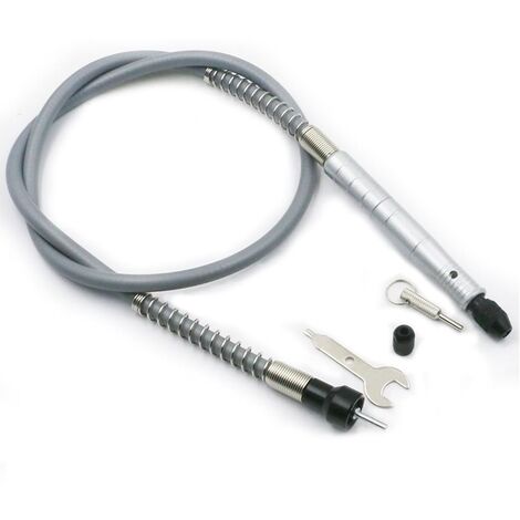 Arbre Flexible , Arbre Flexible Perceuse Axe 3.2mm / 1/8" pour Rallonger et Atteindre Adaptateur à Arbre Longueur pour Outil Multifonction Rotatif