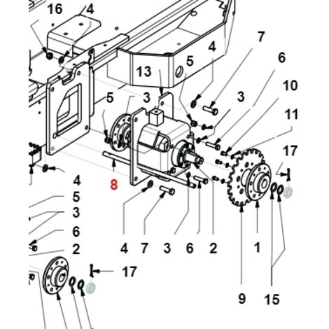 Arbre frein de parking TURBOLOADER ORIGINAL GIANNI FERRARI 01.40.20.0041