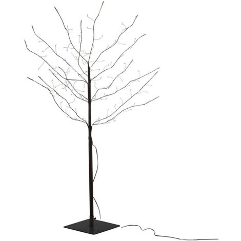 ECD Germany Arbre à LED 100 cm, 240 LED Blanc Chaud, pour  Intérieur&Extérieur, IP44 Étanche, Arbre