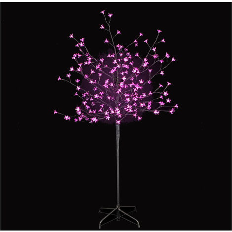 Arbre Lumineux Fleurs De Prunus 200 Leds Roses Jardideco