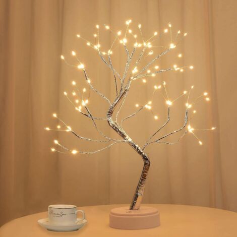 Arbre Lumineux LED - 108 LEDs - Blanc Chaud - 8 Modes - USB et Piles - Décoration Intérieur