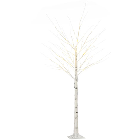 Arbre lumineux LED, décoration lumineuse blanc chaud, 96 LED, 180 cm, décoration de Noël, chambre, maison, blanc