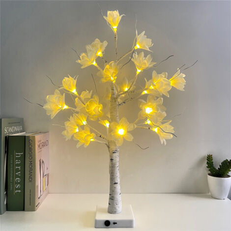Arbre Lumineux LED Fait de Plastique Blanc Éclairé Branches Modifiables Garantie 320g Ensemble Décoratif Créatif
