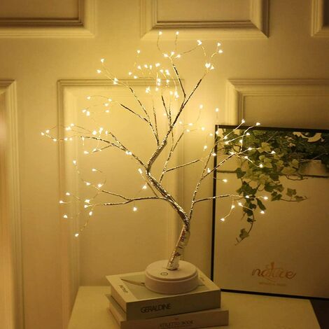 Arbre Lumineux LED Lumière Arbre Décoration de Chambre Utilisation Intérieur Lumières Décoratives pour Fête, Mariage, Noël (Bouleau Lumière d'arbre)