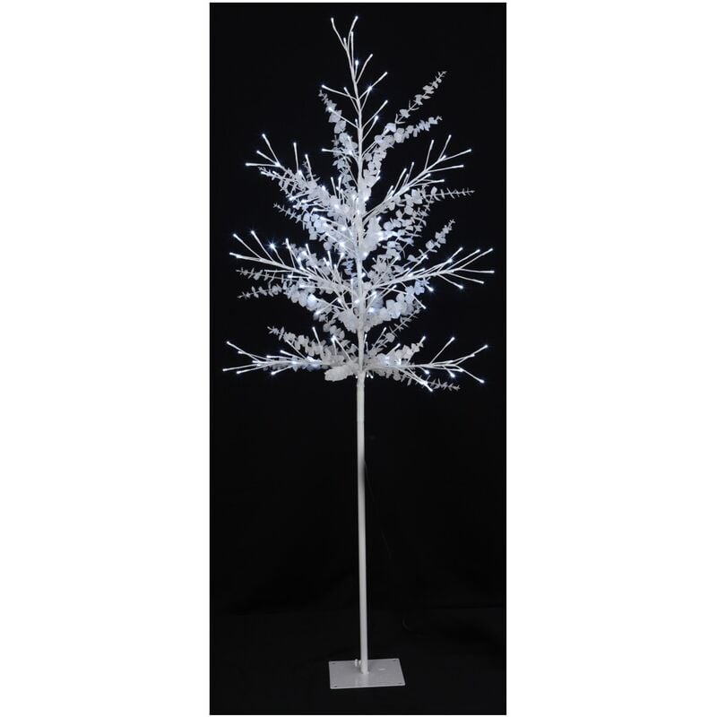 Arbre lumineux scintillant avec feuilles 180 cm