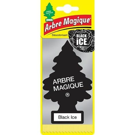 ARBRE MAGIQUE - Désodorisant voiture - Parfum Black Ice - 20106 24 - Ce produit de marque Arbre Magique est neuf.