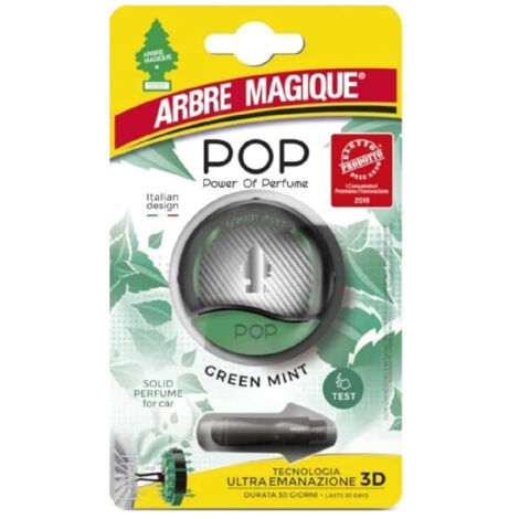 Arbre Magique Pop Deodorante Car Profumation Green Mint Verde
