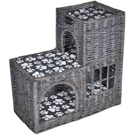 Arbre Maison pour Chat  Niche pour Chat/château à chat avec coussin Saule 14422