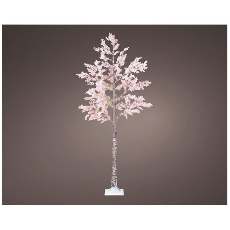 Arbre micro led fleurs roses 210 cm