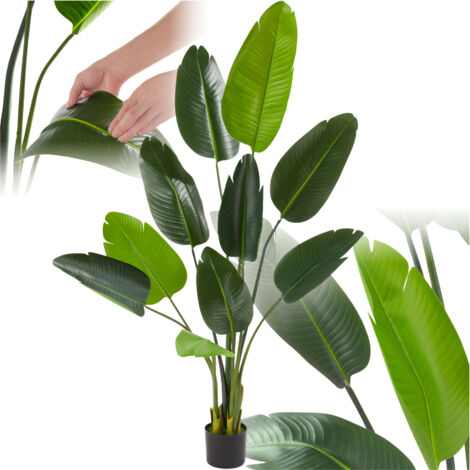 Arbre oiseau du paradis avec feuilles PEVA écologiques 160cm