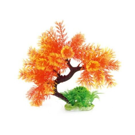 Arbre plante plastique pour aquarims : orange : 25 cm SUPERBE