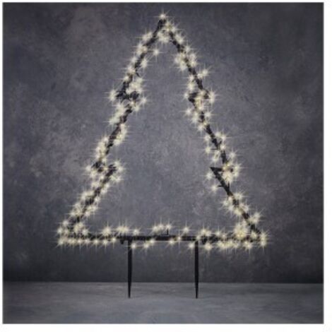 Arbre pour utilisation en extérieur avec guirlande de 175 leds - lumière chaude. 53x75cm