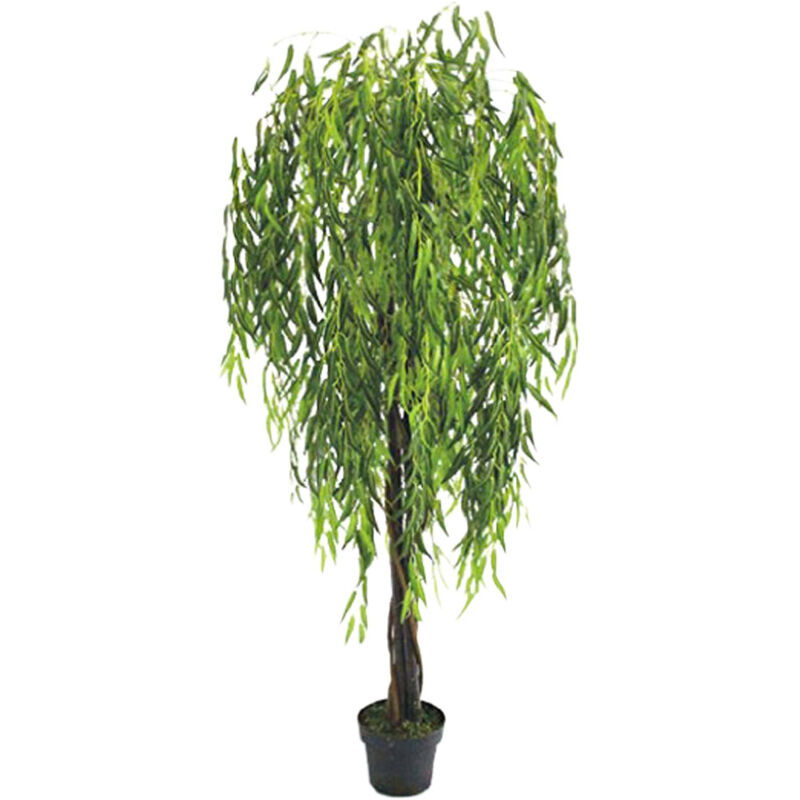 Decovego - Arbre Saule Salix Plante Artificielle Artificiel 180cm avec Bois Véritable Domaine Interne