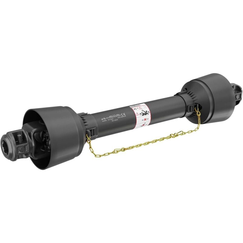 Wiltec - Arbre Transmission T4 Cardan 650mm 460Nm 540tr/min 40kW (55CV), 2x 1 3/8' 6 Dents Prise force