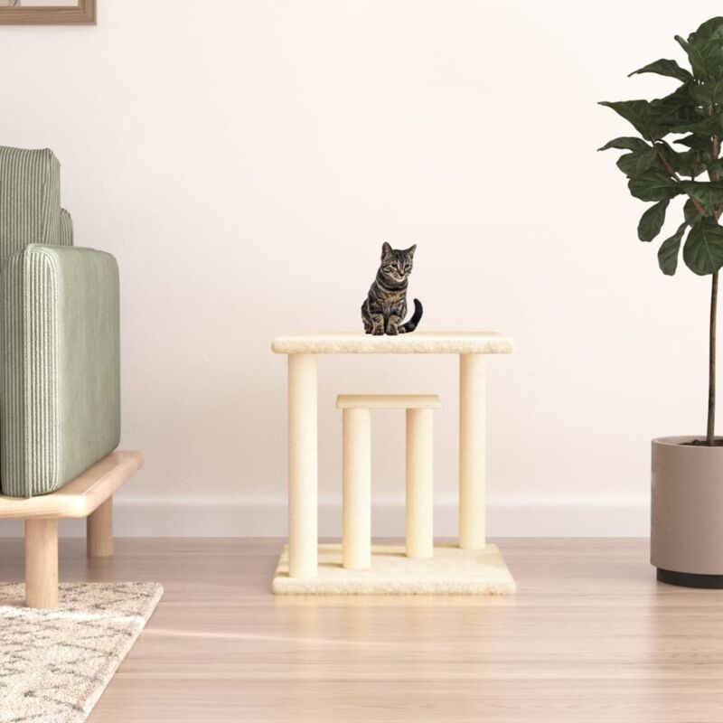 Vidaxl - Arbres à chat avec plates-formes crème 50 cm