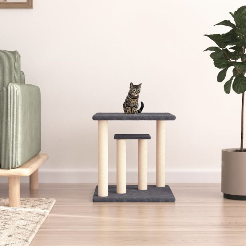 Vidaxl - Arbres à chat avec plates-formes gris foncé 50 cm