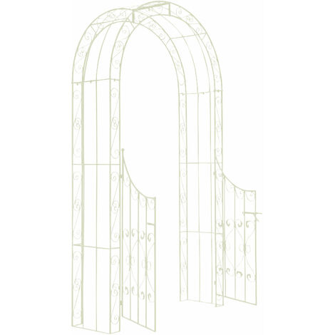 Arc de jardin avec porte de style rustique et rétro disponible en différentes couleurs
