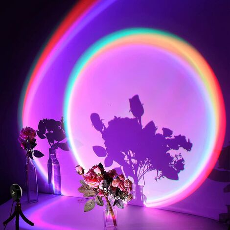 Arc-en-ciel Projecteur, Lumière Projecteur LED, Lumière Romance, Projecteur pour Chambre Décor À la Maison Partie Salon MODOU
