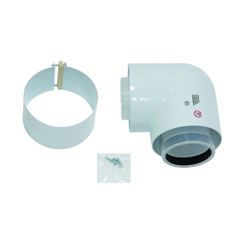 Arc Vaillant 87 degrés ø 80/125 mm 303210 concentrique