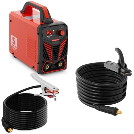 STAMOS GERMANY Arc welder Electric hand welder 140 A MMA Hot Start LED IGBT Duty cycle 60%