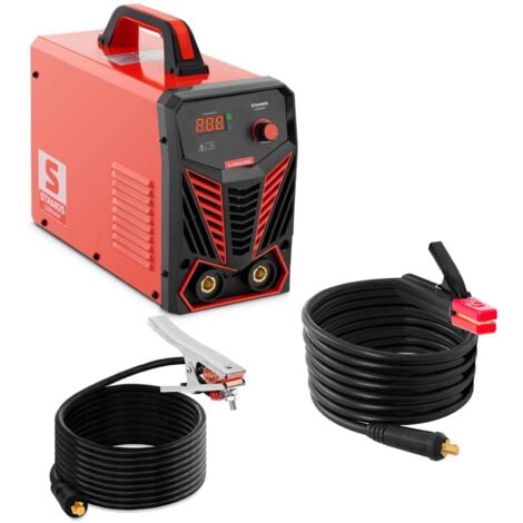 STAMOS GERMANY Arc welder Electric hand welder 200 A MMA Hot Start LED IGBT Duty Cycle 60 %