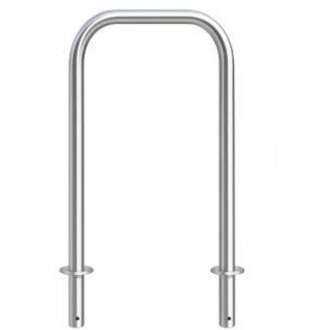 Arcada disuasiva inox rectangular H 120 cm x L 48 cm para enterrar