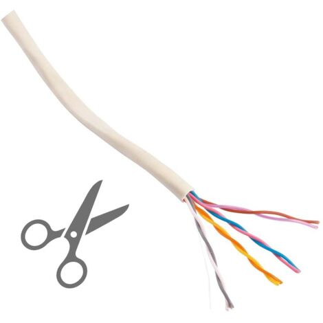 Arcanaute – Câble PTT 298 4P au mètre – 4 paires pour transmissions simultanées – Couleurs distinctes pour identification – Câble réseau internet