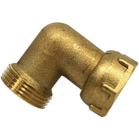 Arcanaute – Coude mâle 1' 26/34 – Raccord laiton pour installations sanitaires – Filetage plomberie – Écrou prisonnier 1' 26/34