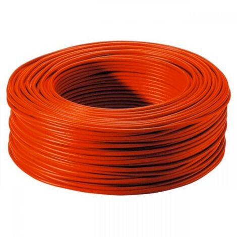 Arcanaute – Fil électrique HO7VR 6 mm² rouge – Isolation PVC – Pour installations électriques fixes – Applications professionnelles