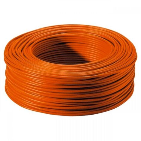 Arcanaute – Fil électrique 1.5 mm² orange – Type HO7VU – Isolation PVC pour installations professionnelles – Conductivité élevée