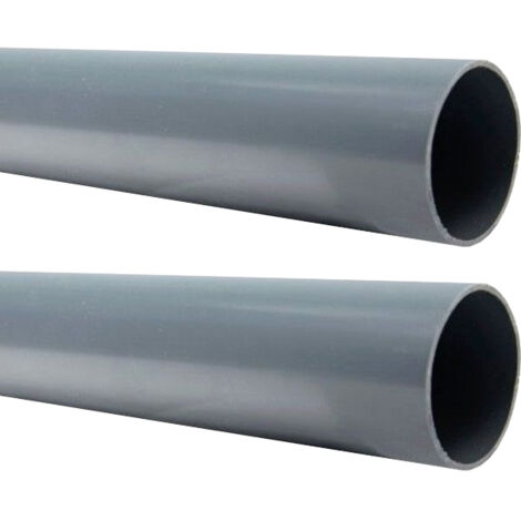 Arcanaute – Lot de 2 tubes PVC évacuation NF-Me lisse – diamètre 32 mm – longueur 4 mètres – épaisseur 3,0 mm – normes NFe et NF Me