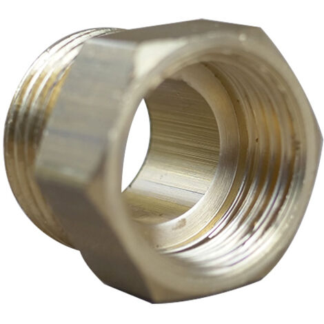 Arcanaute – Mamelon laiton réduit mâle/femelle 5/8' - 1/2' (17/23 - 15/21) – Raccord de plomberie pour installations sanitaires et chauffage