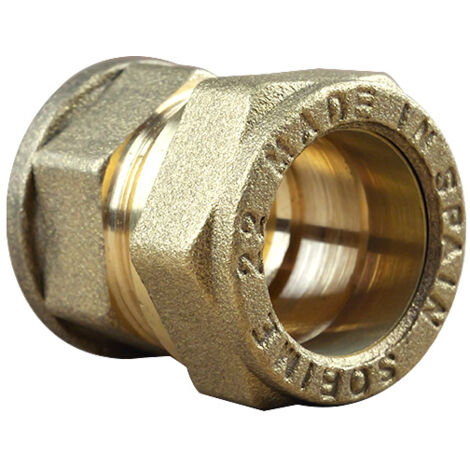 Arcanaute – Raccord bicône droit femelle 3/4' (20/27) en cuivre – Installation facile sans soudure – Bague en laiton pour étanchéité optimale