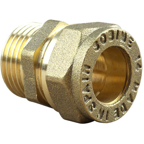Arcanaute – Raccord bicône droit mâle 1/2' (15/21) en cuivre – Raccord olive sans soudure – Pour installations plomberie flexibles
