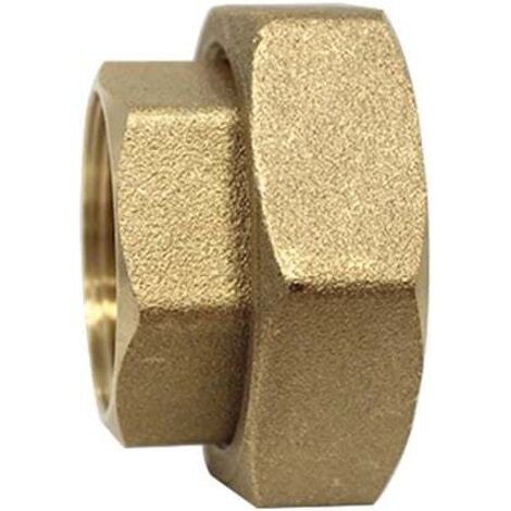 Arcanaute – Raccord laiton union droit 2 pièces femelle/femelle douille 1''1/4 – Écrou Ø2'' – Résistant à la corrosion – Pour liquides corrosifs
